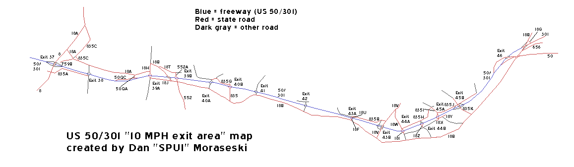 10 MPH Exit Map by SPUI