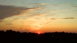Sunset on former MD 90